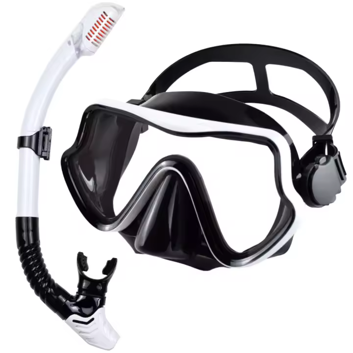 Máscara De Buceo Y Snorkel Profesional Para Adultos Con Vidrio Templado Equipo De Snorkel De Natación Entrenamiento JoyMaySun - 1