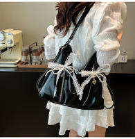 Bolso doble con lazo estilo Ballet para mujer, edición coreana, bolso de hombro individual de gran capacidad, primavera 2025 - details 20