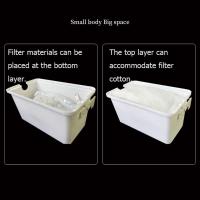 Caja de filtro colgante montada en la pared, caja de filtro externo extraíble de plástico, circulación de agua, caja de goteo para pecera blanca, pecera casera - details 3
