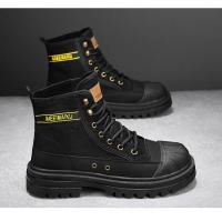 Botas Deportivas de Lona de Alta Talla para Hombres Zapatos Casuales de Otoño con Suela Gruesa - details 14