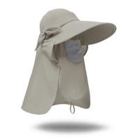 Gorra de sol con visera de ala ancha, sombrero de protección solar UPF + 50, máscara facial desmontable, cuello, solapa, para senderismo, ciclismo al aire libre, Playa - details 12