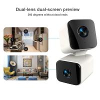 Cámara PTZ WIFI de doble lente Tuya 4K de 8 MP para interiores, HD, pantalla dual, IA, seguimiento automático de personas, vigilancia de seguridad, PIR, detección de personas - details 1