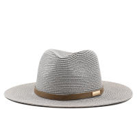 Sombrero de Sol de paja con correa para hombre y mujer, sombrero de ala ancha para vacaciones, playa, verano, UV, Panamá, venta al por mayor - details 5