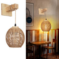 Lámpara De Pared De Rotura LED En Trenzado Retro Para Dormitorio Y Sala De Estar Iluminación Interior Fijación En La Pared E27 Sin Bombillas Incluidas - details 0