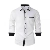 Camisa informal para hombre, camisa con cuello vuelto, a la moda - details 5