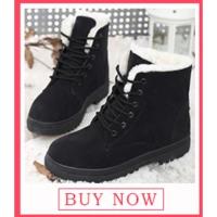 Botas de plataforma de felpa para mujer, zapatos planos para mantener el calor, invierno - details 0