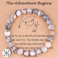 pulsera de piedra volcánica para hombre y mujer, brazalete de cuerda elástica, regalo para el Día del Padre, piedra lunar volcánica,Pulsera de regalo del Día de la Madre - details 14