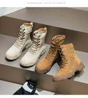 Nuevas botas cortas de gamuza de suela gruesa, zapatos de senderismo para parejas - details 6