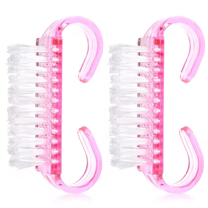 Cepillo de Limpieza para Uñas y Manicura con Herramientas de Cuidado de Arte de Uñas 2 Piezas Elimina Polvo en Ángulo Pequeño Suave y Delicado - 1