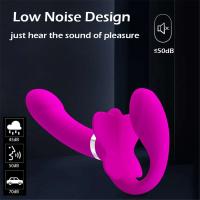 Leten Vibrador de Correa Sin Correa 12 Velocidades, Doble Penetración, Juguetes para Adultos Lesbianos - details 4