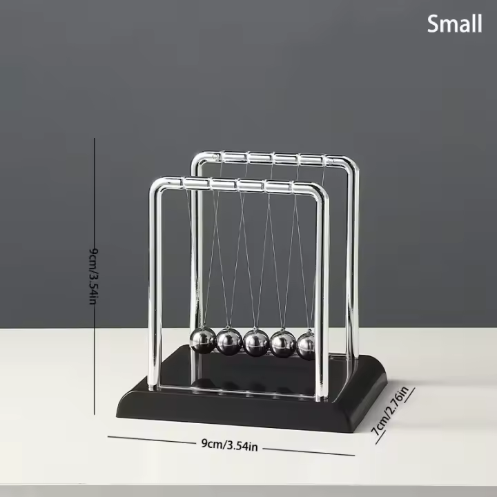Juguete de Escritorio de Acero Equilibrio en la Cuna Pendulo de Gravedad - 1