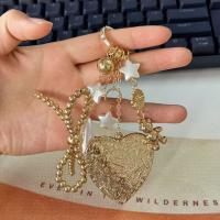 Llavero con cuentas y letras con cordón elegante, colgante de ojo turco malvado, llavero con borlas de estrella estética, decoración para bolso - details 1