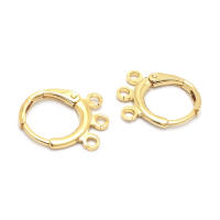 Aretes de Cuerda de Metal Dorado de 18K Diseño Redondo Rectangular de Alta Calidad - details 115