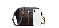 Bolso bandolera de mujer de diseño simple, pequeño, de color sólido, casual, de cuero PU, para teléfono. - details 18