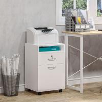 Mueble de Oficina Móvil con Cajón y Gabinete Soporte de Impresora con Ruedas Tamaño 40x35x60 cm - details 19