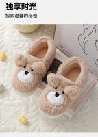 Zapatillas de algodón otoño e invierno confinamiento zapatos hombres y mujeres linda pareja interior casa casa antideslizante zapatillas de algodón bolsa zapatillas de tacón - details 2
