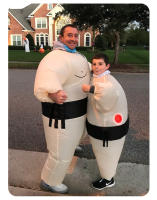 Ropa de Halloween inflable de Sumo de Japón, Conferencia Anual, actuación de comedia: Vestido de marioneta grande, versión gruesa - details 14