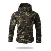 Chaqueta Táctica de Piel de Tiburón Lurker A Prueba de Agua, Ligera, Camuflaje para Exteriores para Hombres Ropa de Caza de Otoño - details 5