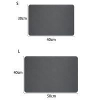 Super Absorbent Coffee Dish Large Kitchen Absorbent Draining Mat Drying Mat Quick Dry Bathroom Drain Pad Kitchen - details 6