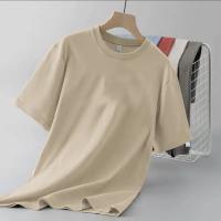 Camiseta ajustada de manga corta de Color sólido para hombre y mujer, Top interior individual versátil clásico adelgazante, novedad de verano 2024 - details 8