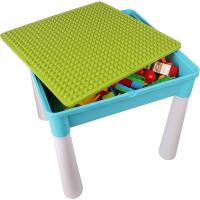 Burgkidz Juego de Construcción de 5 en 1 para Niños Bloques de Construcción de Gran Tamaño de 128 Piezas Azul - details 6