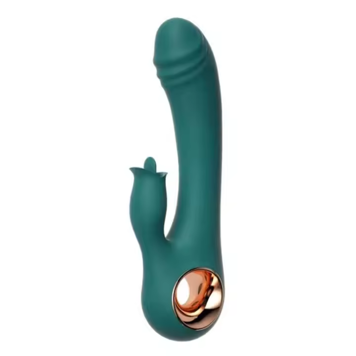 Magia de Hueso Leten Laile Vagina de Doble Choque Cálida Lengua Masajeador de Autoestimulación para Adultos Juguetes Sensuales - 1