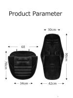 Bolsa De Dormir Para Bebé Invierno Gruesa Cálido Impermeable Y Antigolpes Cubierta De Pie Para Carrito Accesorio Para Carrito De Bebé Unisex Talla Única Material Algodón Flannel - details 8