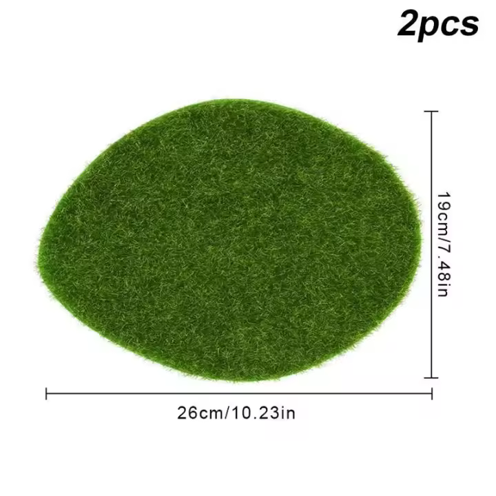 Alfombra de césped artificial, simulación de césped, escena rural en miniatura, bricolaje, decoración del hogar, jardín, plantas verdes falsas - 1