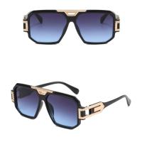 Gafas de sol cuadradas de moda con montura completa, gafas de sol Retro HD de gran tamaño con montura grande, estilo callejero, PC, gafas de sol Unisex para conducir - details 8