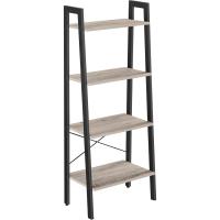 Estantería de 5 Niveles, Librería Industrial, Fácil de Montar, para Salón, Dormitorio, Cocina, Marrón Rústico y Negro LLS45X - details 60