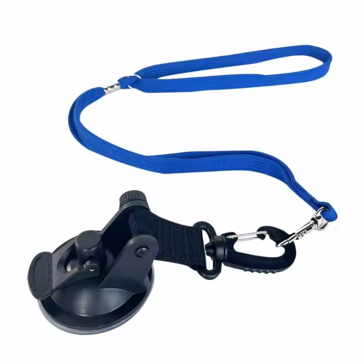 Collar ajustable para perros, fijador de baño con hebilla, ventosa fuerte, correa de sujeción para el cuidado de mascotas, arnés de sujeción, eslinga de mesa para perros - 1