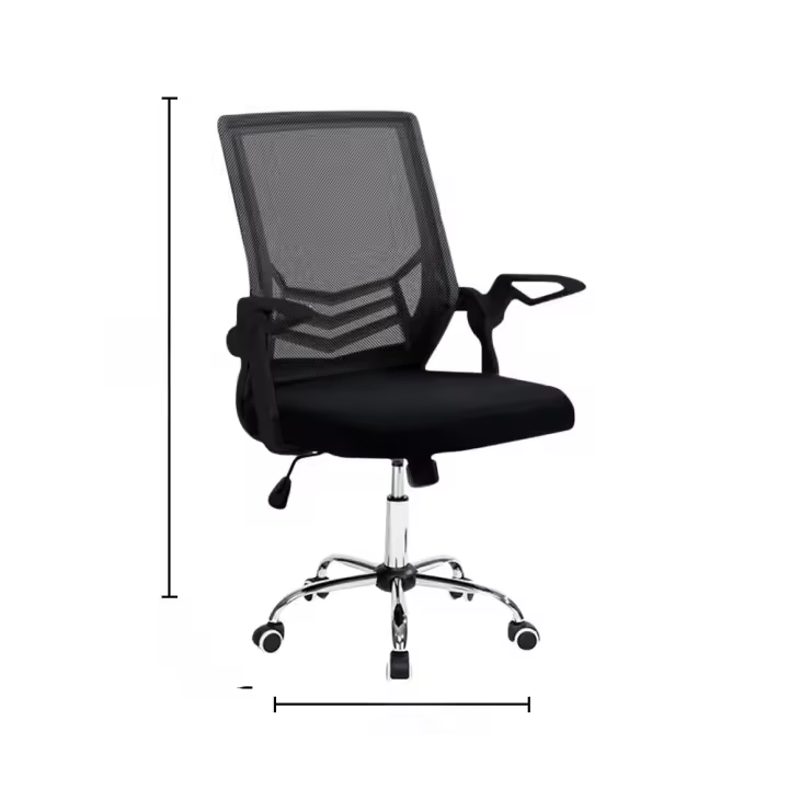 Mediawavestore Silla de Oficina Berlino Ergonómica con Tejido Transpirable y Ajuste de Altura - 1