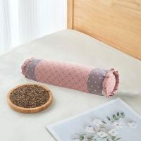 Funda de almohada cilíndrica para el hogar, funda de almohada Cervical de algodón con formas de dulces, funda de almohada de trigo sarraceno con cremallera de doble capa para dormitorio - details 6