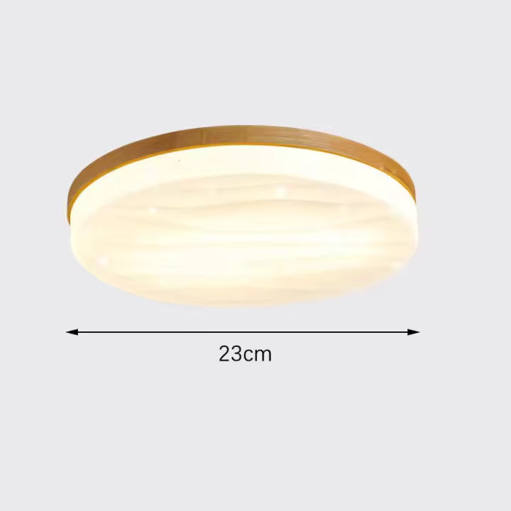Lámpara De Techo Minimalista Japonesa En Forma Redonda, Luz LED Central Moderna Para Dormitorio, estudio, sala De Estar y comedor - 1