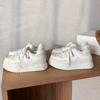 Nueva plataforma zapatos blancos moda deportes casual zapatos blancos - details 1