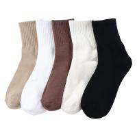 Calcetines informales con personalidad Harajuku para mujer, medias a rayas de estilo universitario para otoño e invierno, calcetines de tubo, medias de algodón - details 7