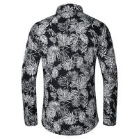 Camisas Casuales para Hombres Impresión de Moda, Elástica, Sin Hierro, Talla Grande - details 17