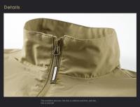 Chaleco De Hombre Para Otoño Y Primavera Chaleco Sin Mangas De Algodón Y Poliéster Con Bolsillos Multípleulos Estilo Casual Diario Cierre De Cremallera - details 2