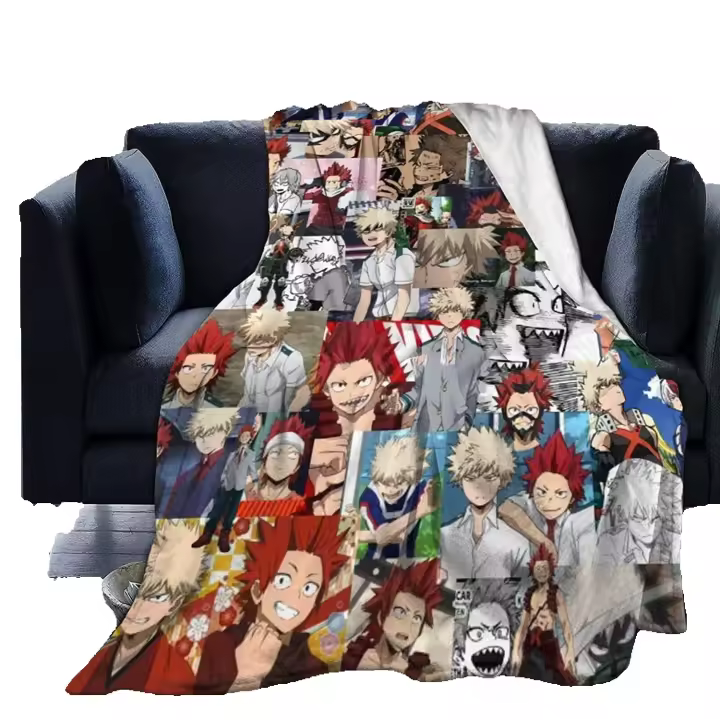 My Hero Academia Eijiro Kirishima manta sofá para viajar Camping hogar ropa de cama sala de estar-V443 - 1