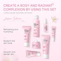 7 uds/5 uds/Set Sakura conjunto de cuidado de la piel para mujer regalo crema Facial suero tóner limpiador Facial protector solar crema para ojos caja de regalo cara W1W3 - details 6