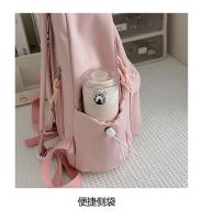 Mochilas simples y versátilesMochila para estudiantes de secundaria Mochila para estudiantes universitarios de gran capacidad Mochila de color sólido de estilo coreano - details 41