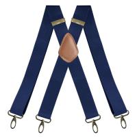 Retro Suspender para Hombres Grueso, Grande, Alto, 3.5cm, Cruzado X, 4 Ganchos de Presión, Pantalones Elásticos, Bodas y Fiestas - details 4