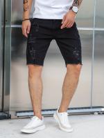 Pantalones Cortos De Mezclilla Rasgados Para Hombre, Pantalones De Mezclilla Desgastados De Estilo informal Para Verano - details 4