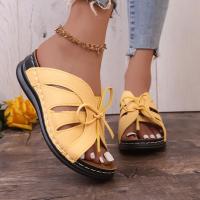 Zapatillas de tacón de cuña para mujer, zapatos de verano - details 1