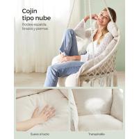 Silla Colgante Grande y Gruesa Ideal para Dormitorio, Balcón, Jardín, Sala de Estar - details 9