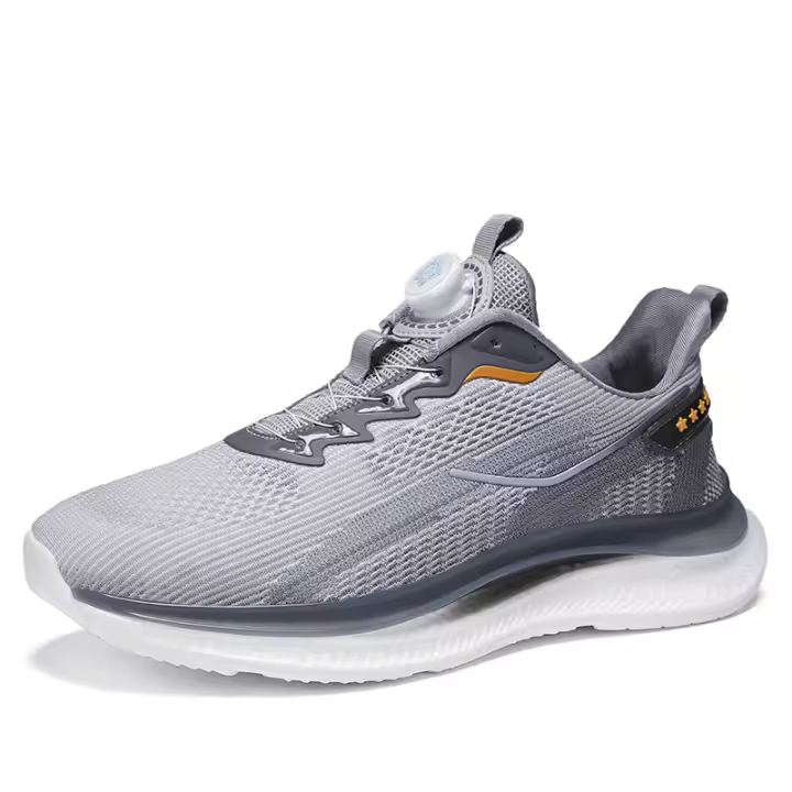 Zapatos de malla de seda de pescado, cojín de zapatillas para correr con y hebilla giratoria para hombres y mujeres - 1