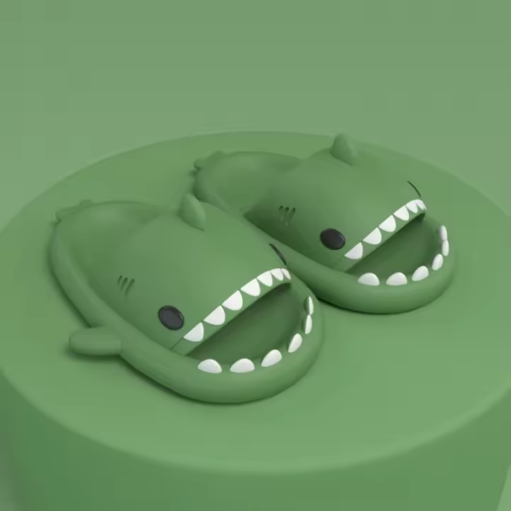 Zapatillas para niños de la generación de tiburones, baño antideslizante, sandalias para padres e hijos para bebés y niñas - 1