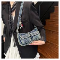 Bolso de mano de moda, bolso vaquero Retro, bolso cruzado para axila, bolso de hombro para chica picante, bolso para axila, bolso de tela Y2K, ropa de calle - details 22