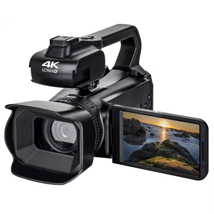 Cámara Profesional 4K 60fps Transmisión en directo de Youtube Pantalla táctil de 64mp Zoom 18x - 1