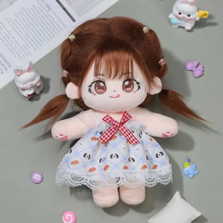 Muñeca linda de algodón de 20cm, accesorios de ropa de muñecas de peluche, ropa de vestidos de moda, falda, muñecas Idol EXO, nuevo - 1